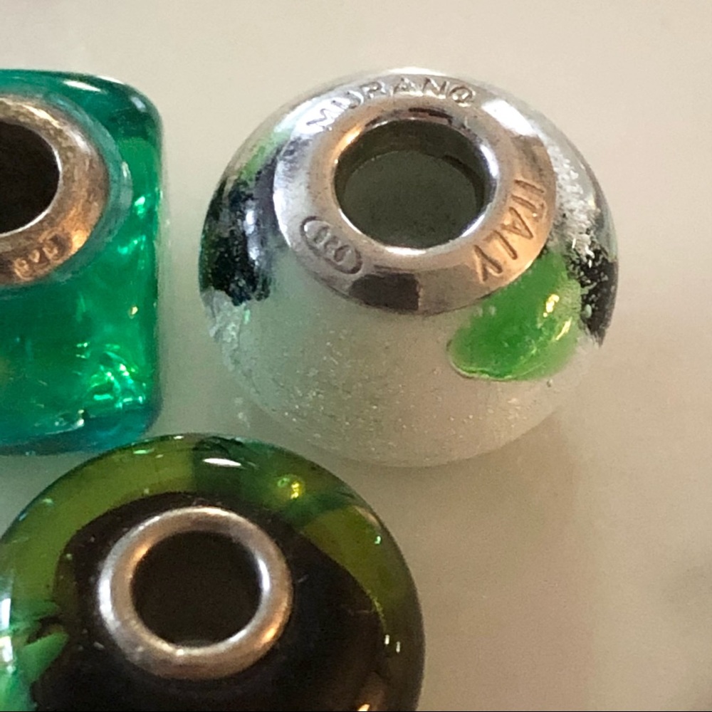 ⭐️ Bundle of 3 Italy Murano Glass Beads - Picture 5 of 5